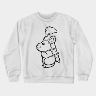 Cute Easter Bunny With Carrot As Color In Easter Crewneck Sweatshirt